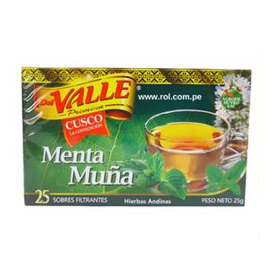 Infusiones DEL VALLE Menta Muña Caja 25u