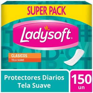 Toalla Higiénica LADYSOFT Clásica Protección Diaria Pack 150 Und