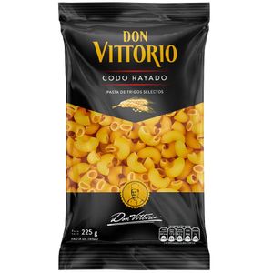 Fideos DON VITTORIO Codo Rayado Bolsa 225g