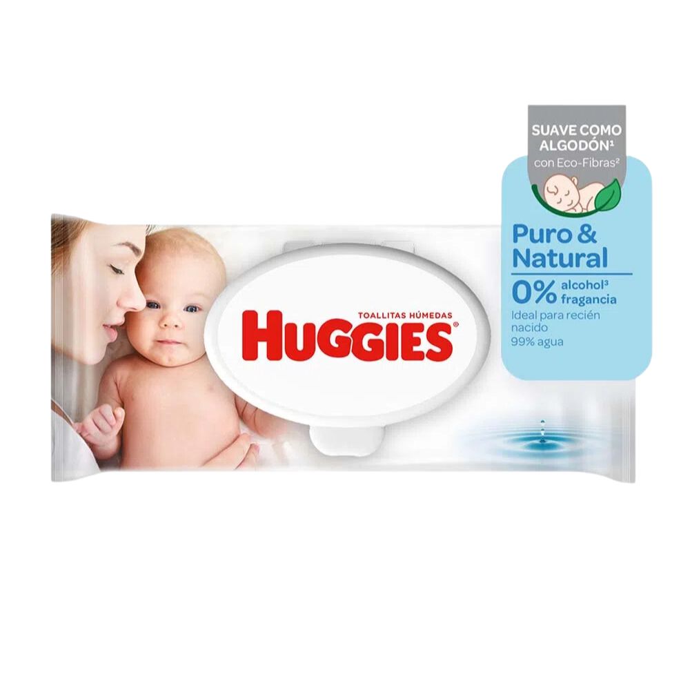 Toallitas Húmedas para Bebé HUGGIES One & Done Paquete 184un