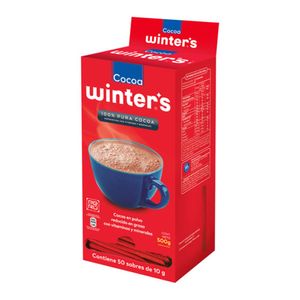 Cocoa WINTER'S Reforzada Display 50u Bolsa 10g