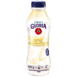 Yogurt GLORIA Sabor a Vainilla Botella 500g