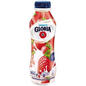 Yogurt GLORIA Sabor a Fresa Botella 500g