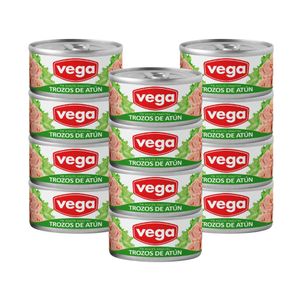 Trozos de Atún VEGA en Aceite Vegetal Lata 150g x12u
