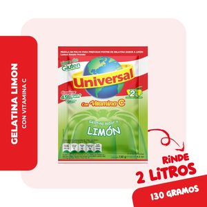 Gelatina UNIVERSAL Sabor a Limón Bolsa 130g