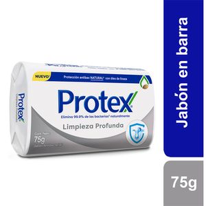 Jabón de Tocador PROTEX Antibacterial Limpieza Profunda Barra 75g