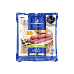 Salchicha de Pollo SAN FERNANDO Paquete 200gr