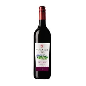 Vino VIÑA VIEJA Malbec Semi Seco Botella 750ml