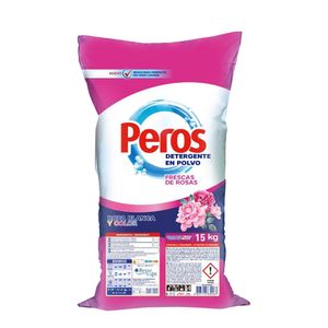 Detergente en Polvo PEROS Floral Bolsa 15Kg