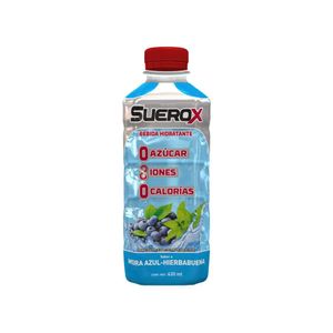 Bebida Rehidratante SUEROX Sabor a Mora azul Botella 630ml