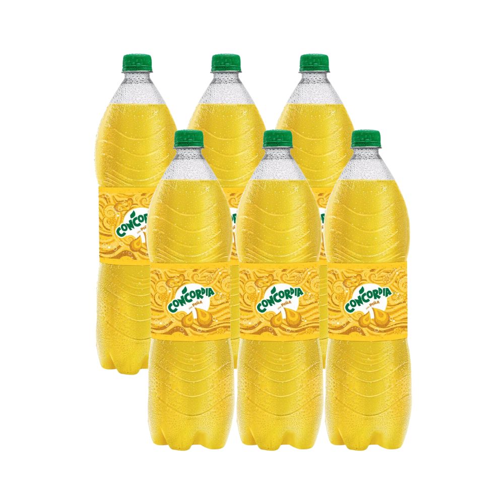 Gaseosa CONCORDIA Piña Botella 1.5L x 6u | Vega - vegaperu