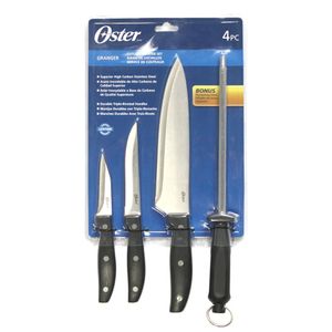 Juego de Cuchillos con Afilador OSTER Granger x 4 piezas