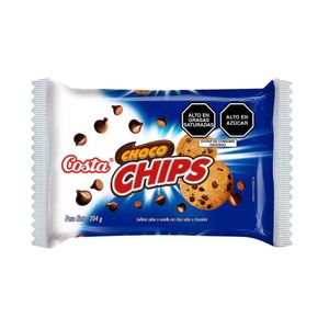 Galletas COSTA Choco Chips Paquete 6u 34g.