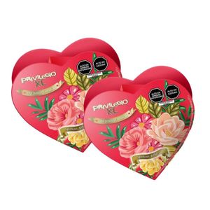 Bombones surtidos PRIVILEGIO XLCorazón Caja 87.5g x 2u