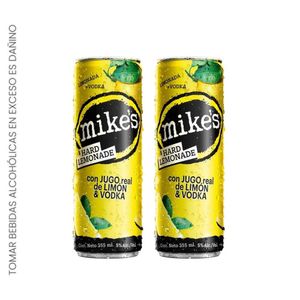 Vodka MIKES Hard Lemonade Lata 355ml x2u