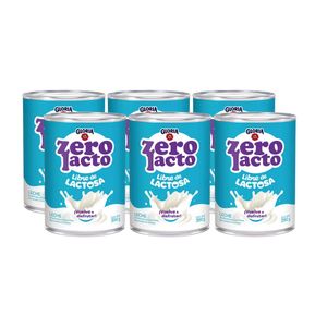 Leche GLORIA Zero Lacto Lata 390g x6u