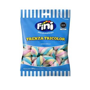 Marshmallow FINI Trenza Tricolor Bolsa 250g