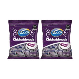 Caramelos ARCOR Chicha Morada 100u Bolsa 360g x 2u
