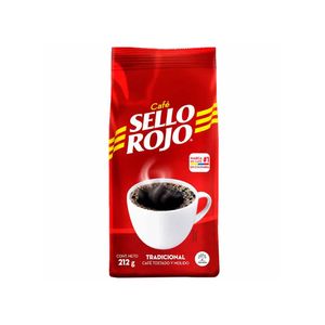 Café Molido SELLO ROJO Tradición Bolsa 212g