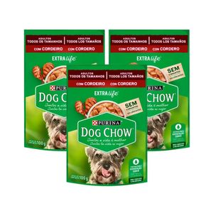 Alimento Húmedo para Perros DOG CHOW Adultos Cordero Doypack 100g x3u