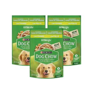 Alimento Húmedo para Perros DOG CHOW Cachorros Pollo Doypack 100g x3u