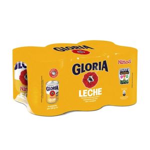 Leche GLORIA Niños Paquete 6u Lata 390g