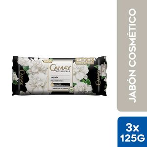 Jabón de Tocador CAMAY Jazmín con Glicerina Barra 125gr Paquete 3u