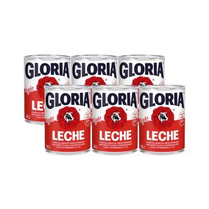 Leche Light GLORIA Reconstituida Lata 390g x6u