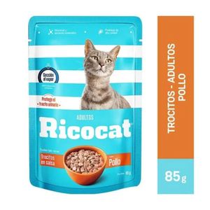 Comida para Gatos RICOCAT Adulto Sabor a Pollo 85g