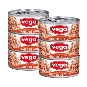 Grated de Atún VEGA en Aceite Vegetal Lata 170g x6u