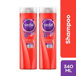 Shampoo SEDAL Keratina Frasco 340ml x 2u