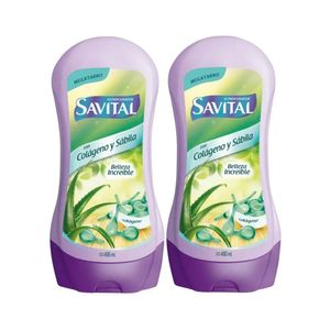 Acondicionador SAVITAL Sábila y Colágeno Frasco 510ml x 2u