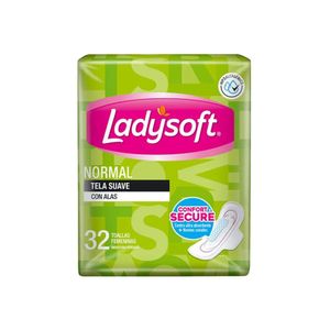 Toalla Higiénica LADYSOFT Normal Tela Suave Paquete 32u