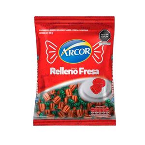 Caramelos ARCOR Relleno Fresa Bolsa 100u