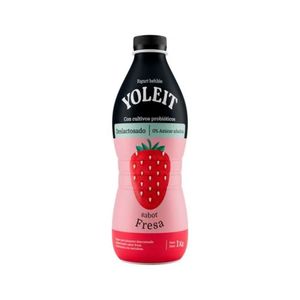 Yogurt Deslactosado YOLEIT Fresa Botella 1Kg