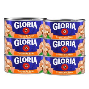 Trozos de atún GLORIA Lata 140g x6u