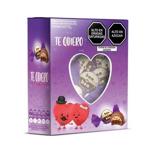 Bombones de Chocolate BON O BON Chocolinas Corazón Pote 75g