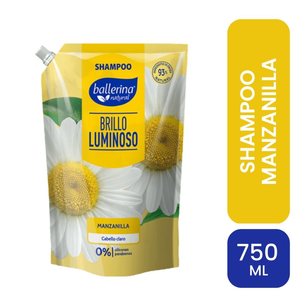 Shampoo BALLERINA Manzanilla Doypack 750ml Vega vegaperu