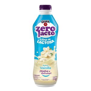 Yogurt GLORIA Zero Lacto Sabor Vainilla Galonera 1Kg