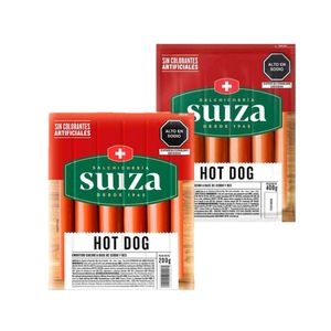 Hot Dog SUIZA Paquete 200gr + 400gr