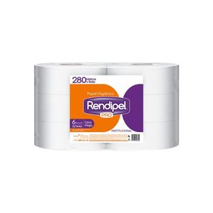 Papel Higiénico RENDIPEL Pro Jumbo Paquete 6u