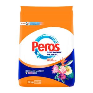 Detergente en Polvo PEROS Tropical Bolsa 3kg
