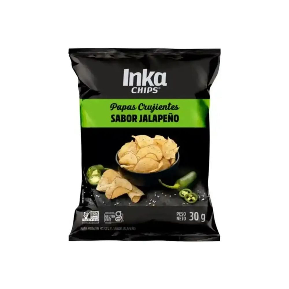 Papas Fritas INKA CHIPS Jalapeño Bolsa 30g | Vega - vegaperu
