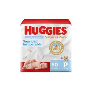 Pañales para Bebé HUGGIES Natural Care Talla P Paquete 50u