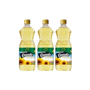 Aceite de Girasol MUCHO GUSSTO Botella 900ml x3u