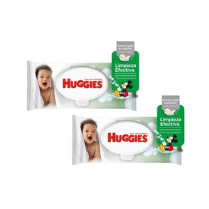 Toallas Húmedas HUGGIES Active Fresh Paquete 48u x2u