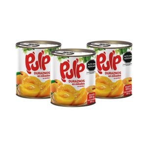 Duraznos en Conserva PULP Lata 820gr x3u