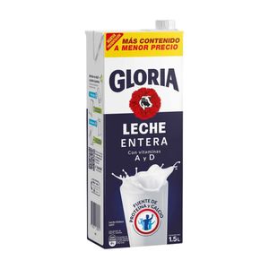 Leche GLORIA Entera Caja 1.5Lt