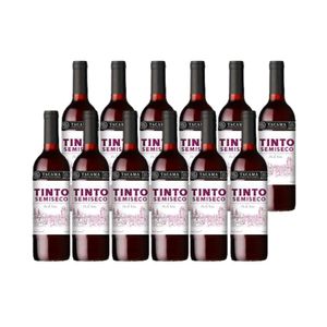 Vino Tinto TACAMA Semi Seco Botella 750ml x12u