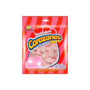 Marshmallows GUANDY Corazones Fresa Vainilla Bolsa 71gr